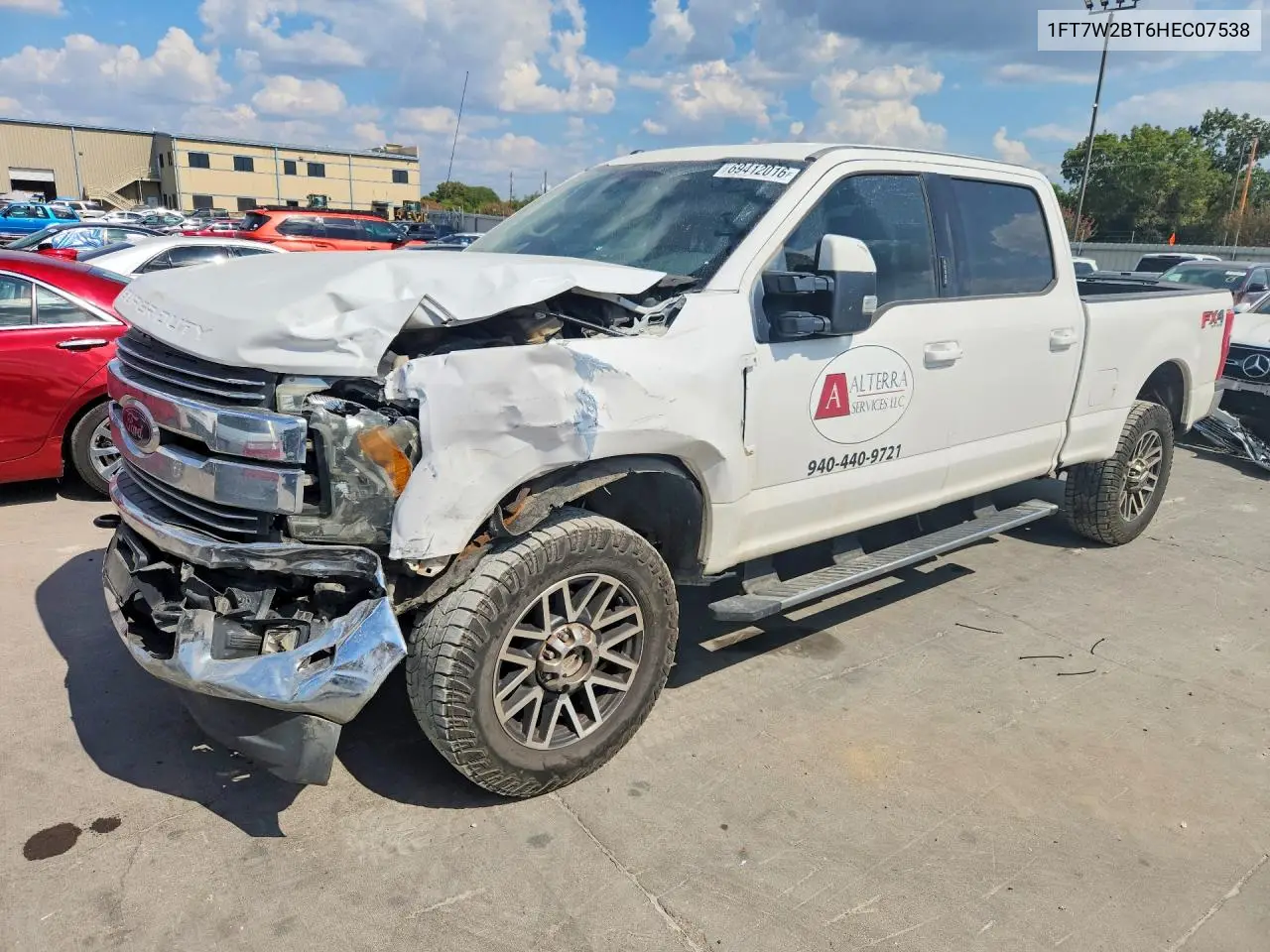 FORD F250 2017, VIN 1FT7W2BT6HEC07538