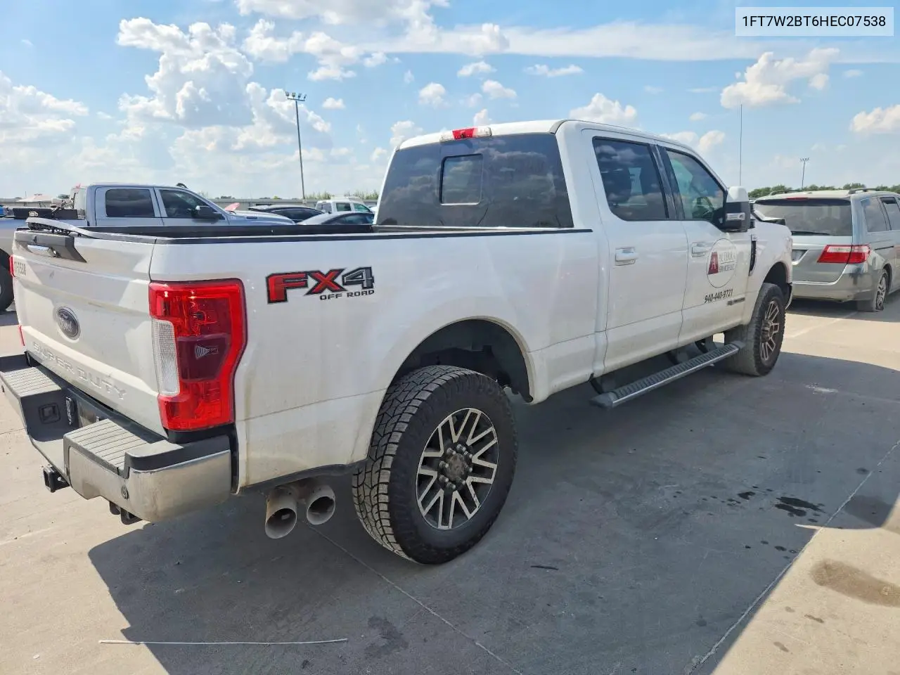 2017 FORD F250 VIN 1FT7W2BT6HEC07538 — фото 3
