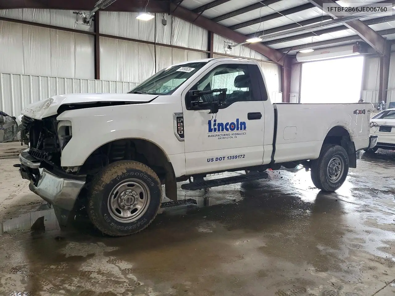 FORD F250 2018, VIN 1FTBF2B66JED06760