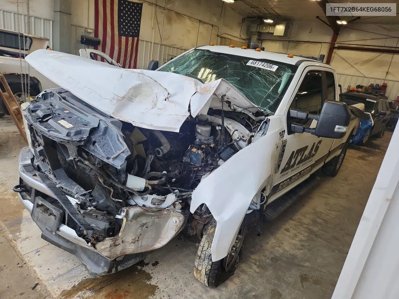 FORD F250 2019, VIN 1FT7X2B64KEG68056