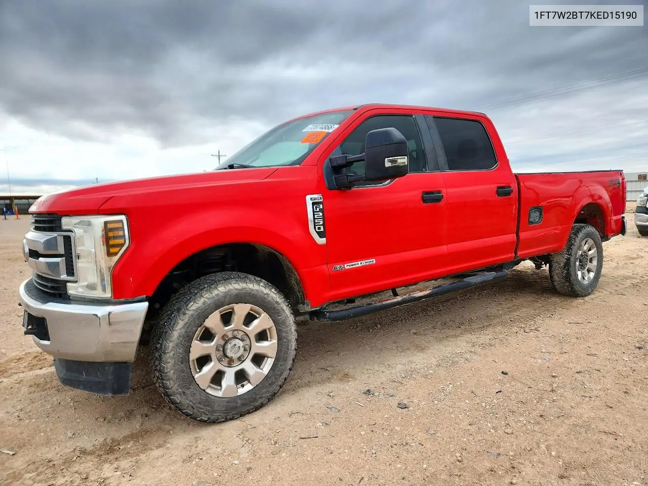 FORD F250 2019, VIN 1FT7W2BT7KED15190