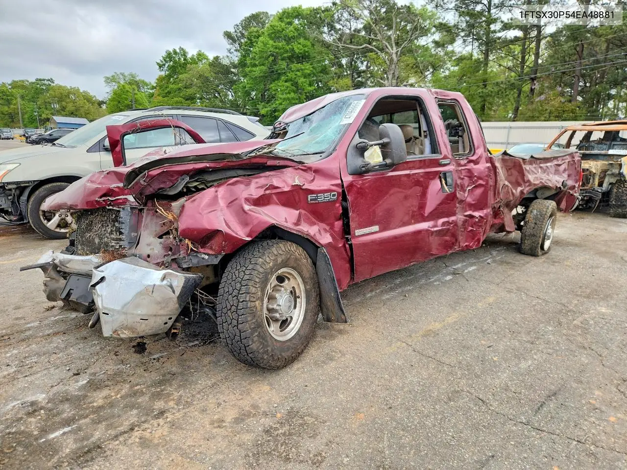 FORD F350 2004, VIN 1FTSX30P54EA48881