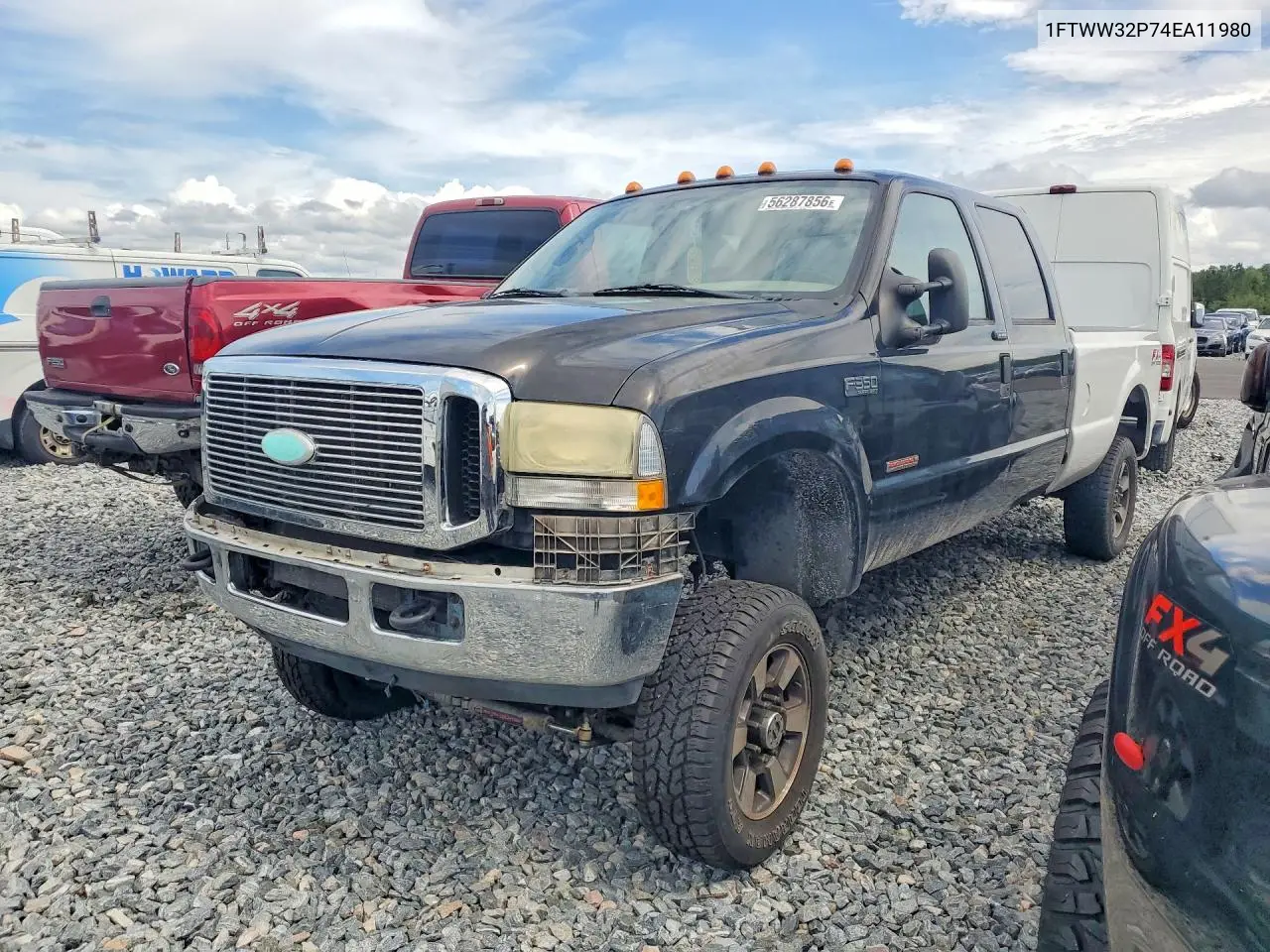 FORD F350 2004, VIN 1FTWW32P74EA11980