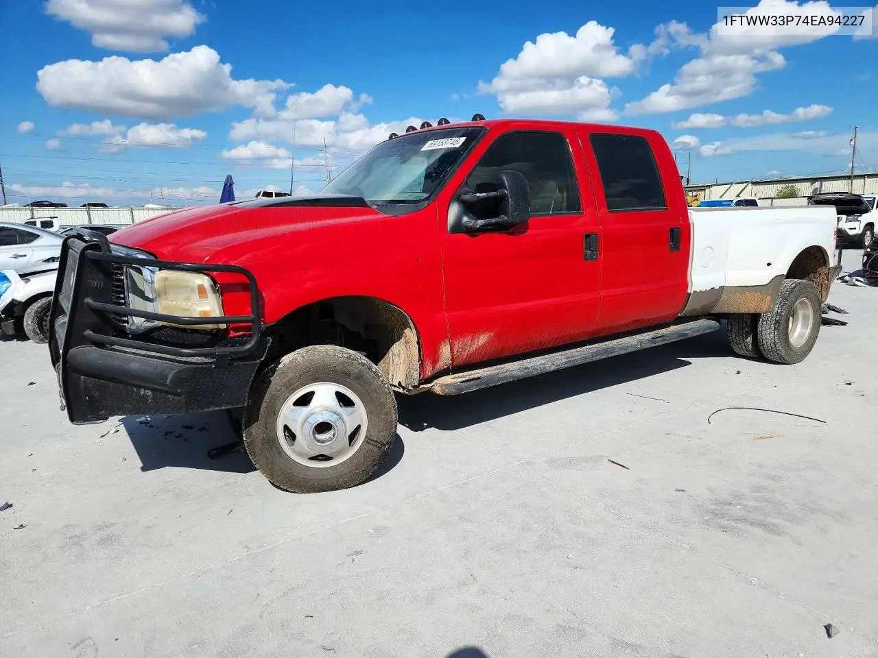 FORD F350 2004, VIN 1FTWW33P74EA94227