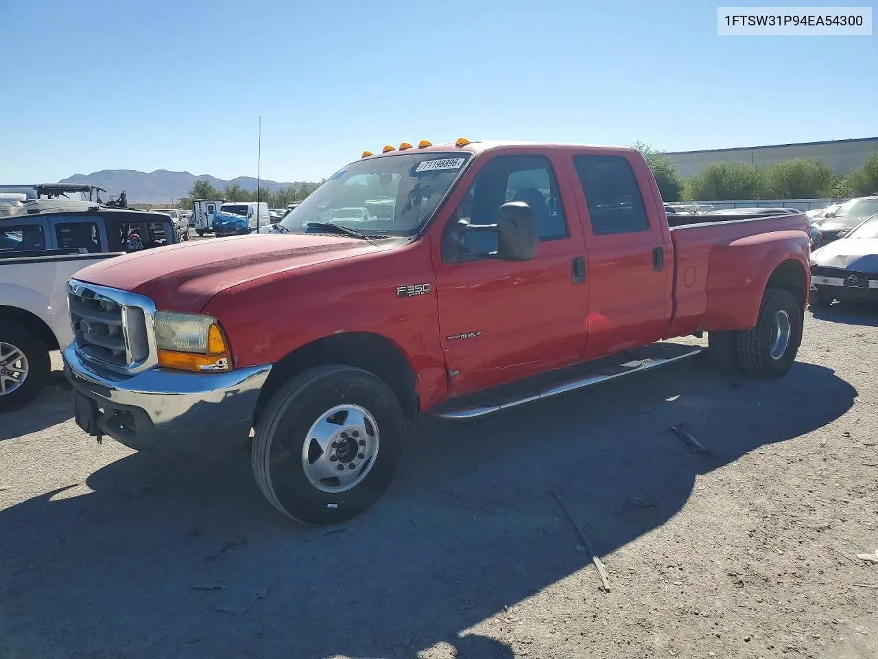 FORD F350 2004, VIN 1FTSW31P94EA54300