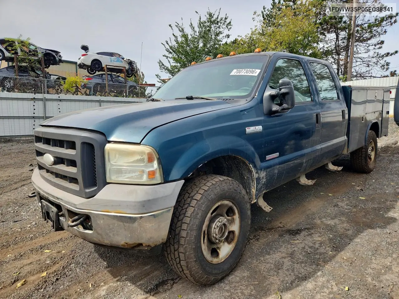 FORD F350 2005, VIN 1FDWW35P05EC38341