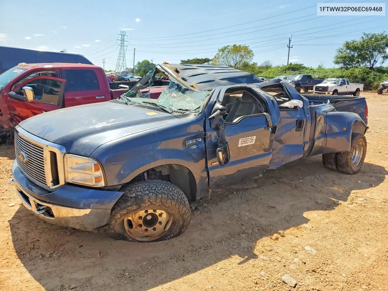 FORD F350 2006, VIN 1FTWW32P06EC69468