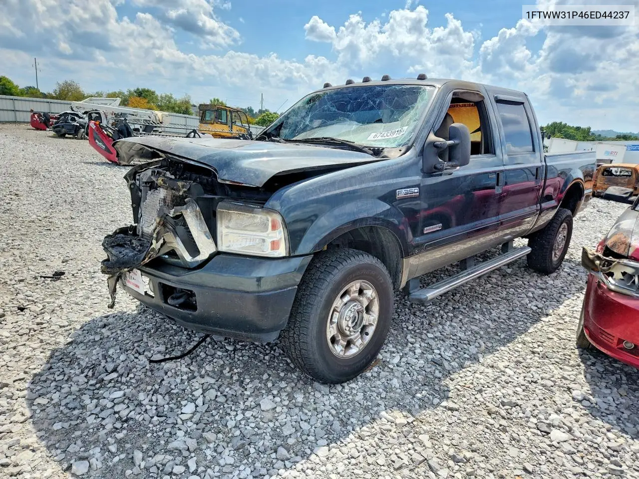 FORD F350 2006, VIN 1FTWW31P46ED44237