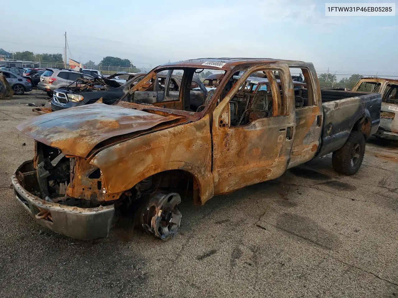 FORD F350 2006, VIN 1FTWW31P46EB05285