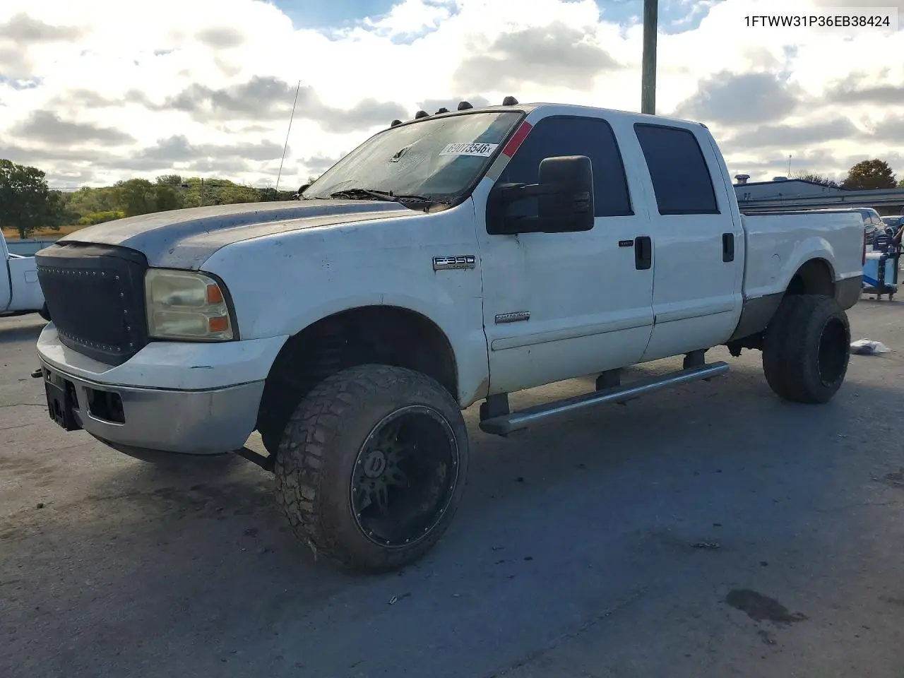 FORD F350 2006, VIN 1FTWW31P36EB38424