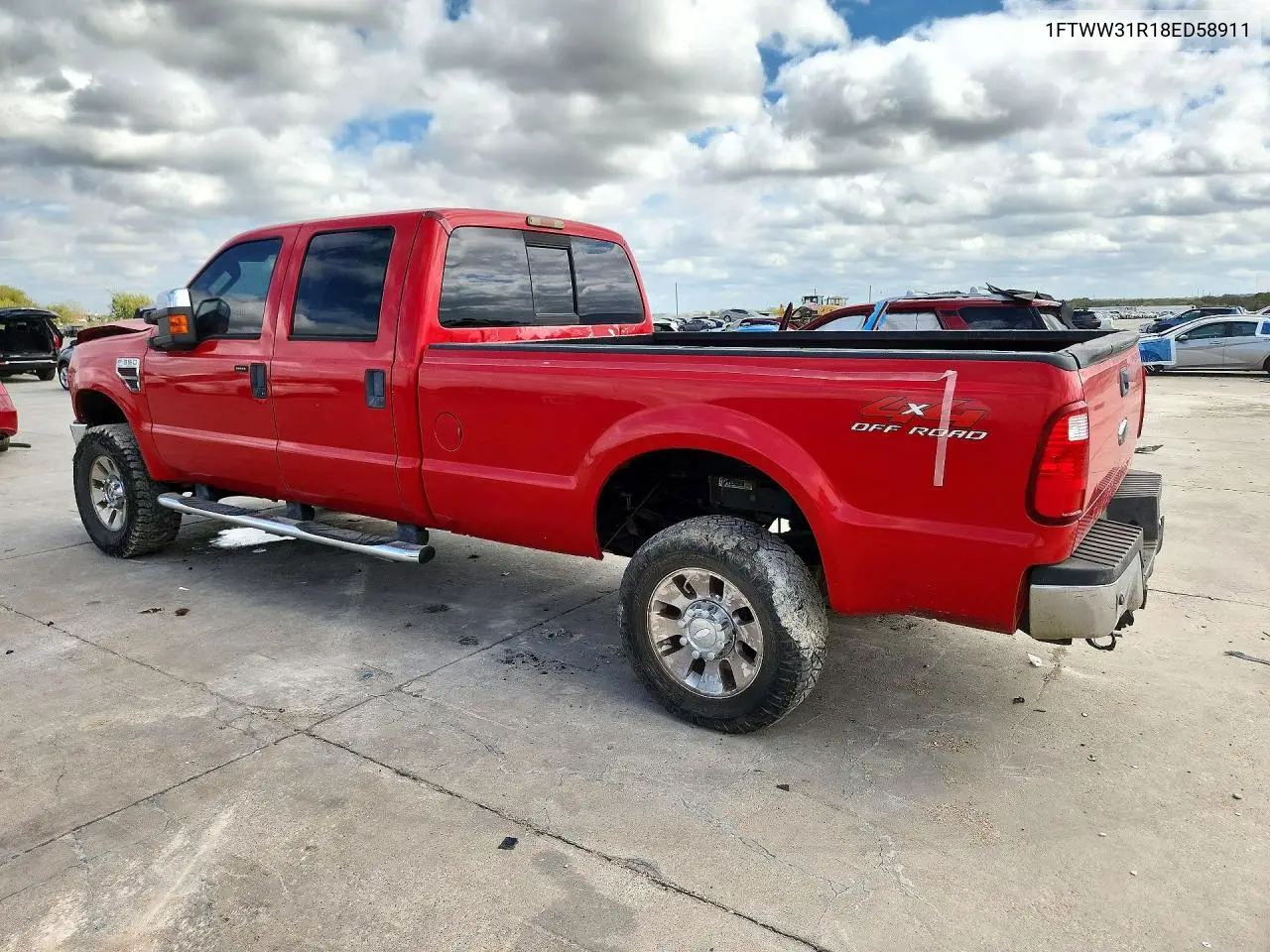 2008 FORD F350 VIN 1FTWW31R18ED58911 — фото 2
