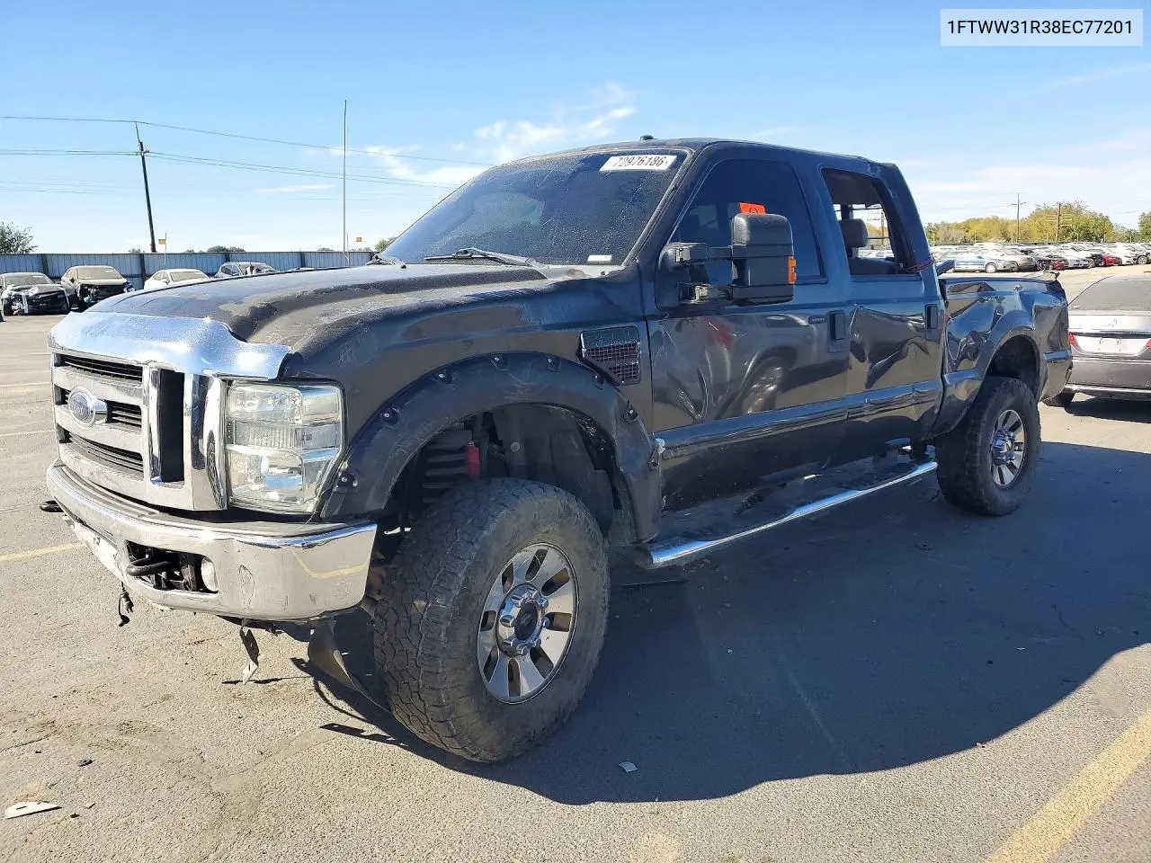 FORD F350 2008, VIN 1FTWW31R38EC77201