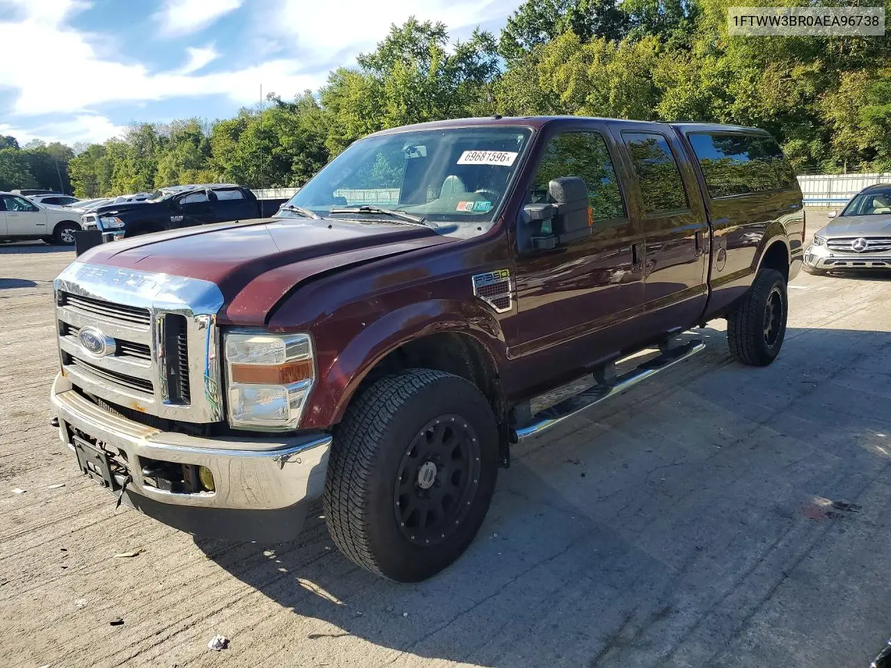 FORD F350 2010, VIN 1FTWW3BR0AEA96738