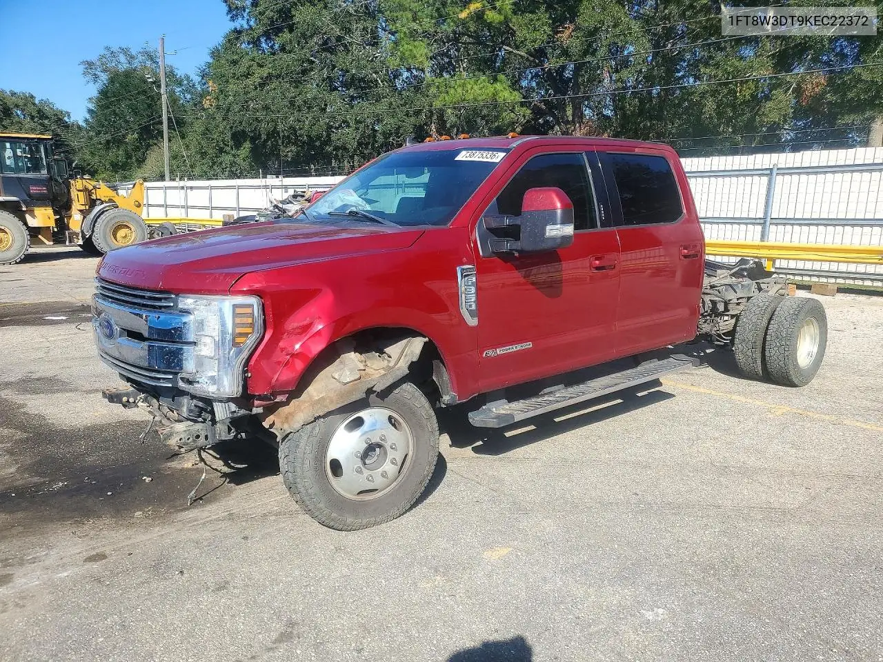 FORD F350 2019, VIN 1FT8W3DT9KEC22372