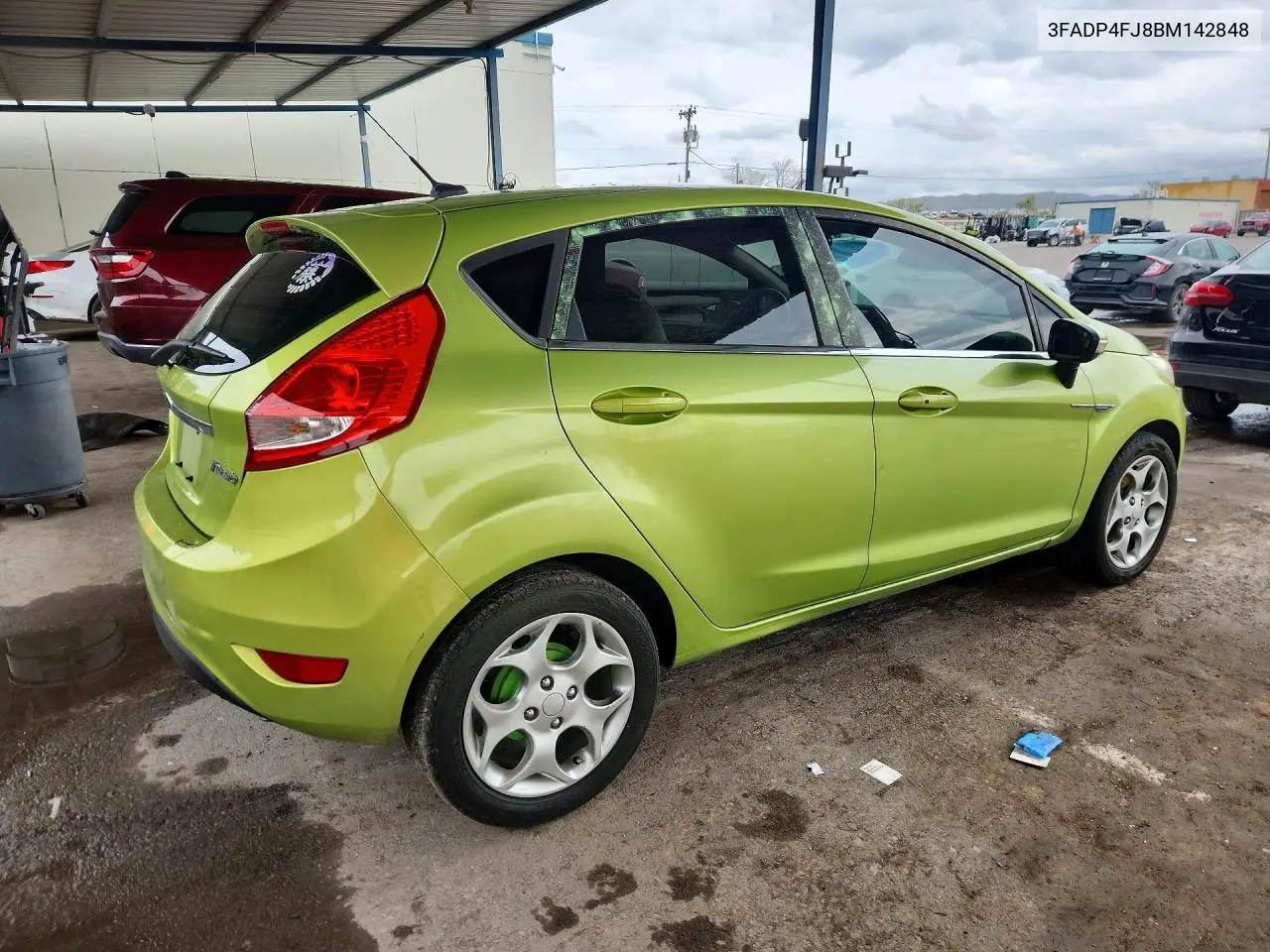 2011 FORD FIESTA VIN 3FADP4FJ8BM142848 — фото 3