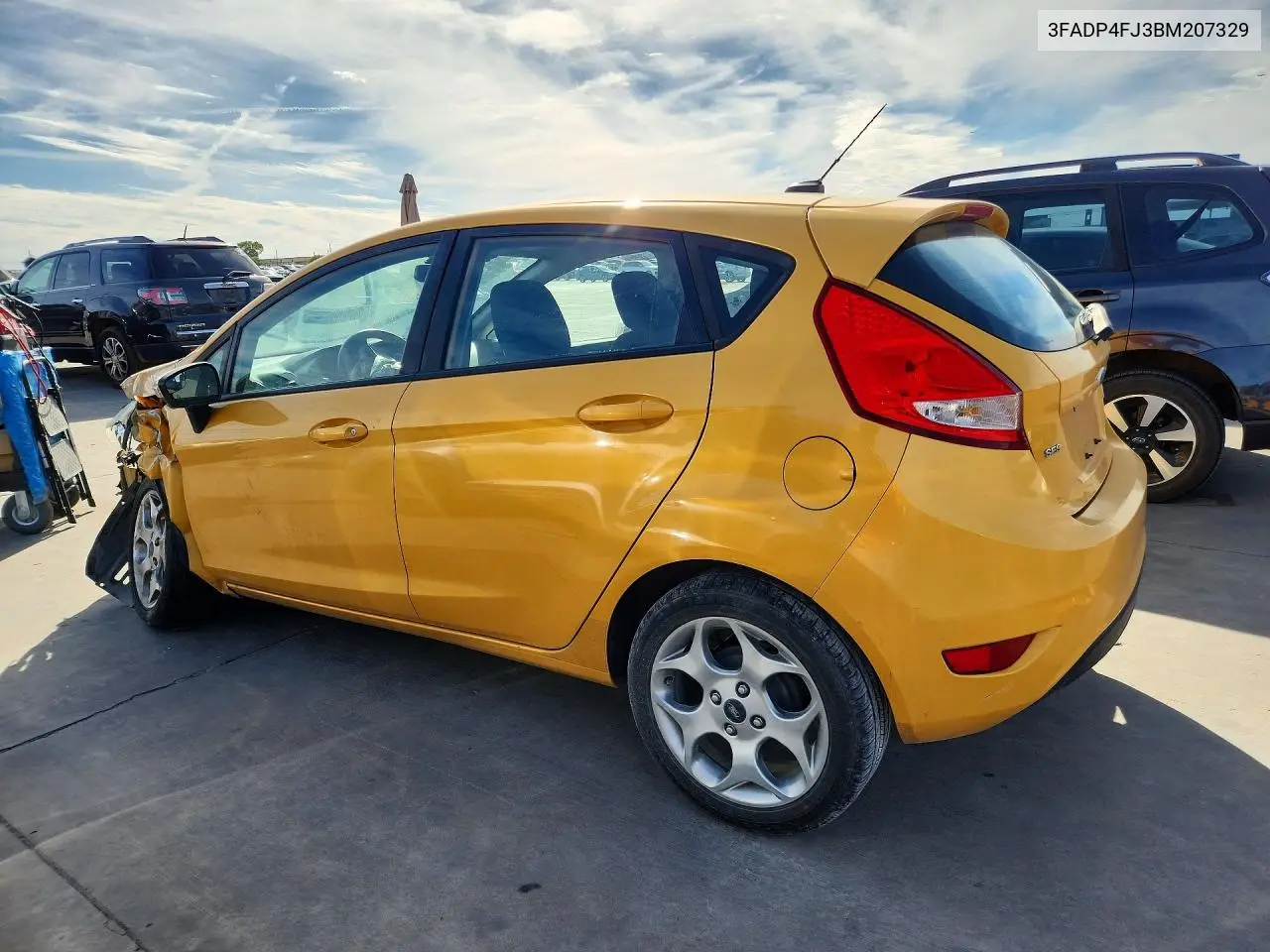 2011 FORD FIESTA VIN 3FADP4FJ3BM207329 — фото 2