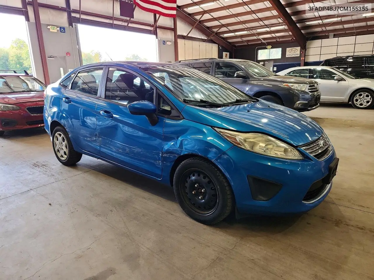 2012 FORD FIESTA VIN 3FADP4BJ7CM155355 — фото 4
