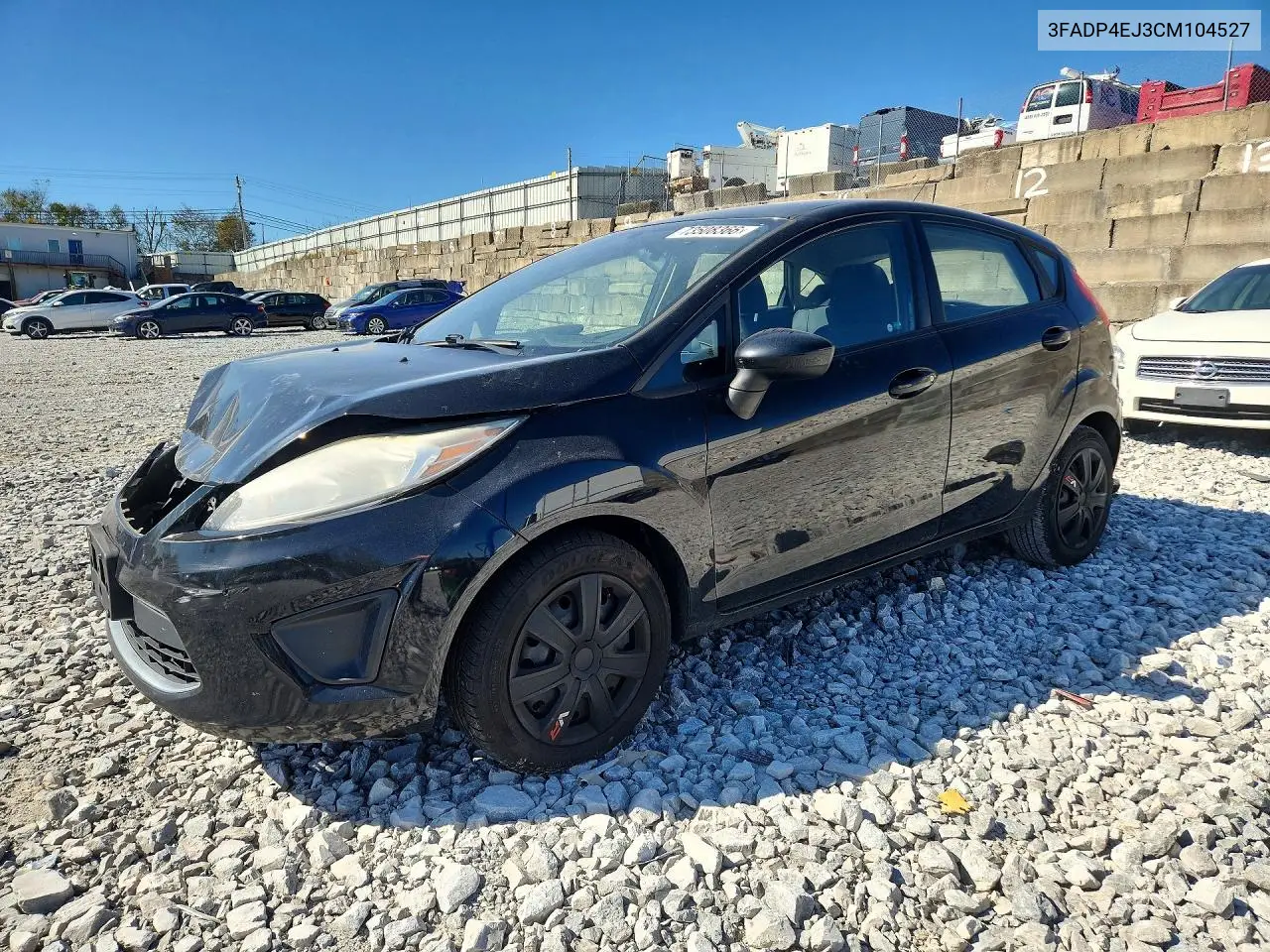 FORD FIESTA 2012, VIN 3FADP4EJ3CM104527