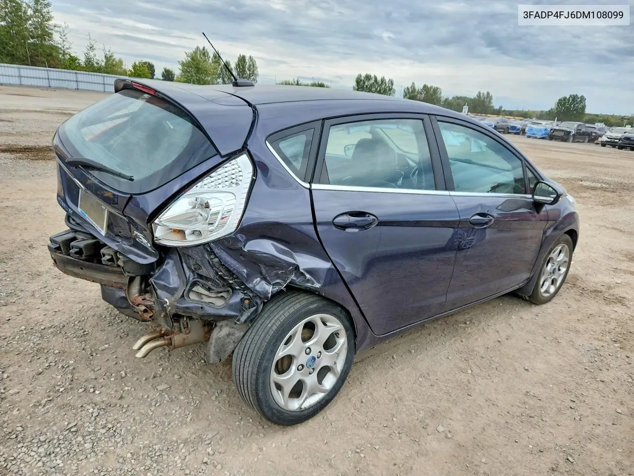 2013 FORD FIESTA VIN 3FADP4FJ6DM108099 — фото 3