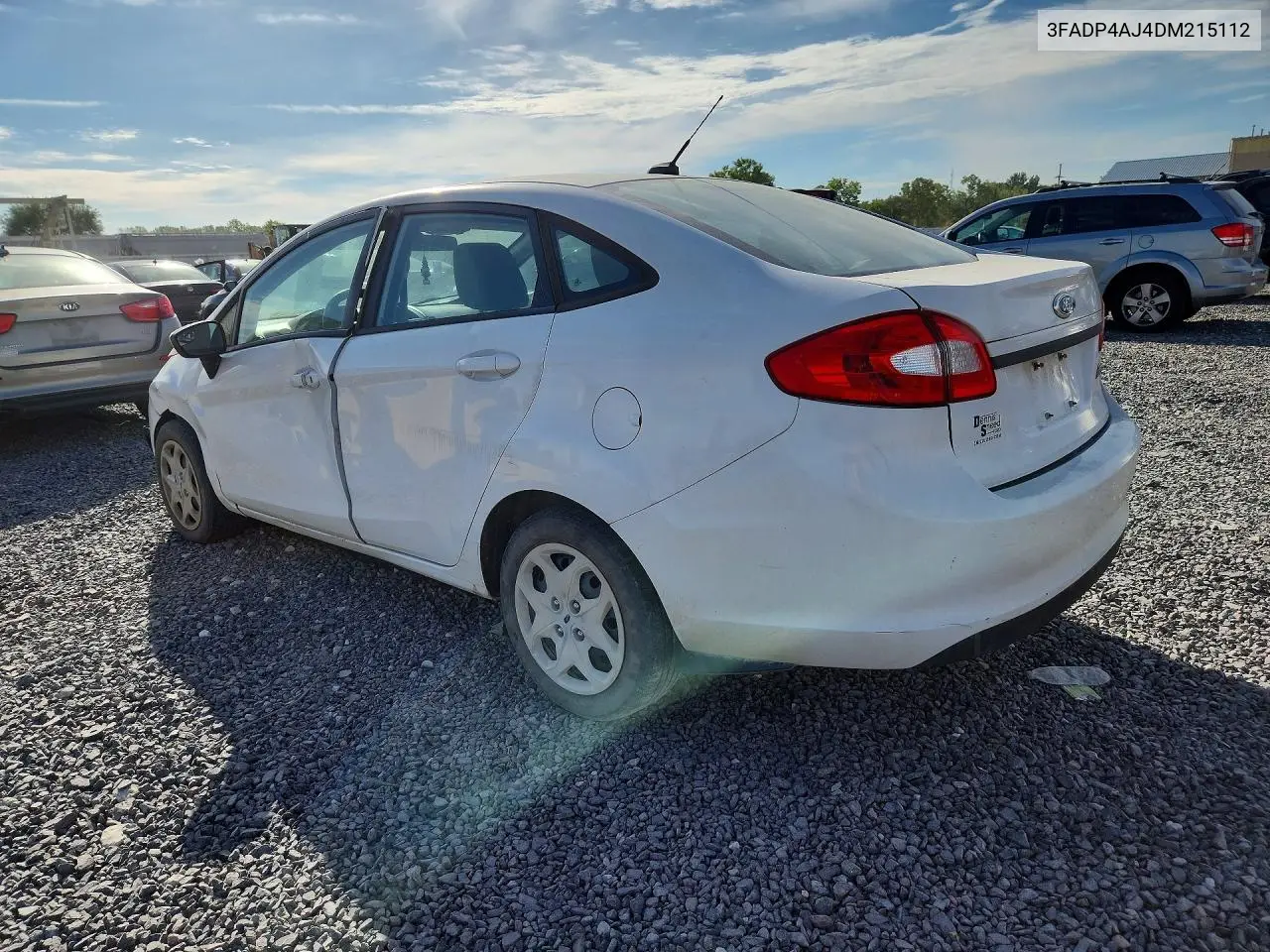 2013 FORD FIESTA VIN 3FADP4AJ4DM215112 — фото 2