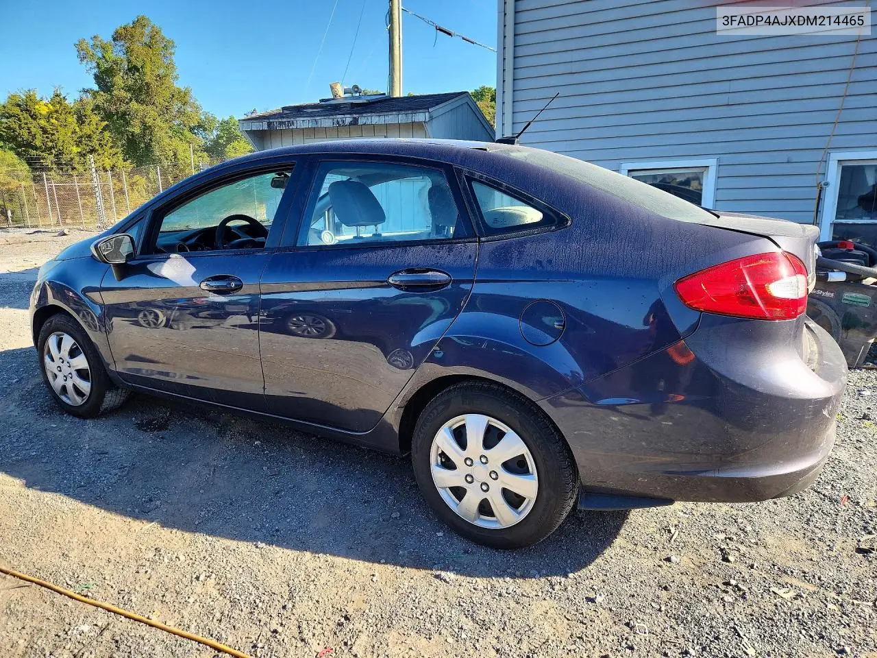 2013 FORD FIESTA VIN 3FADP4AJXDM214465 — фото 2