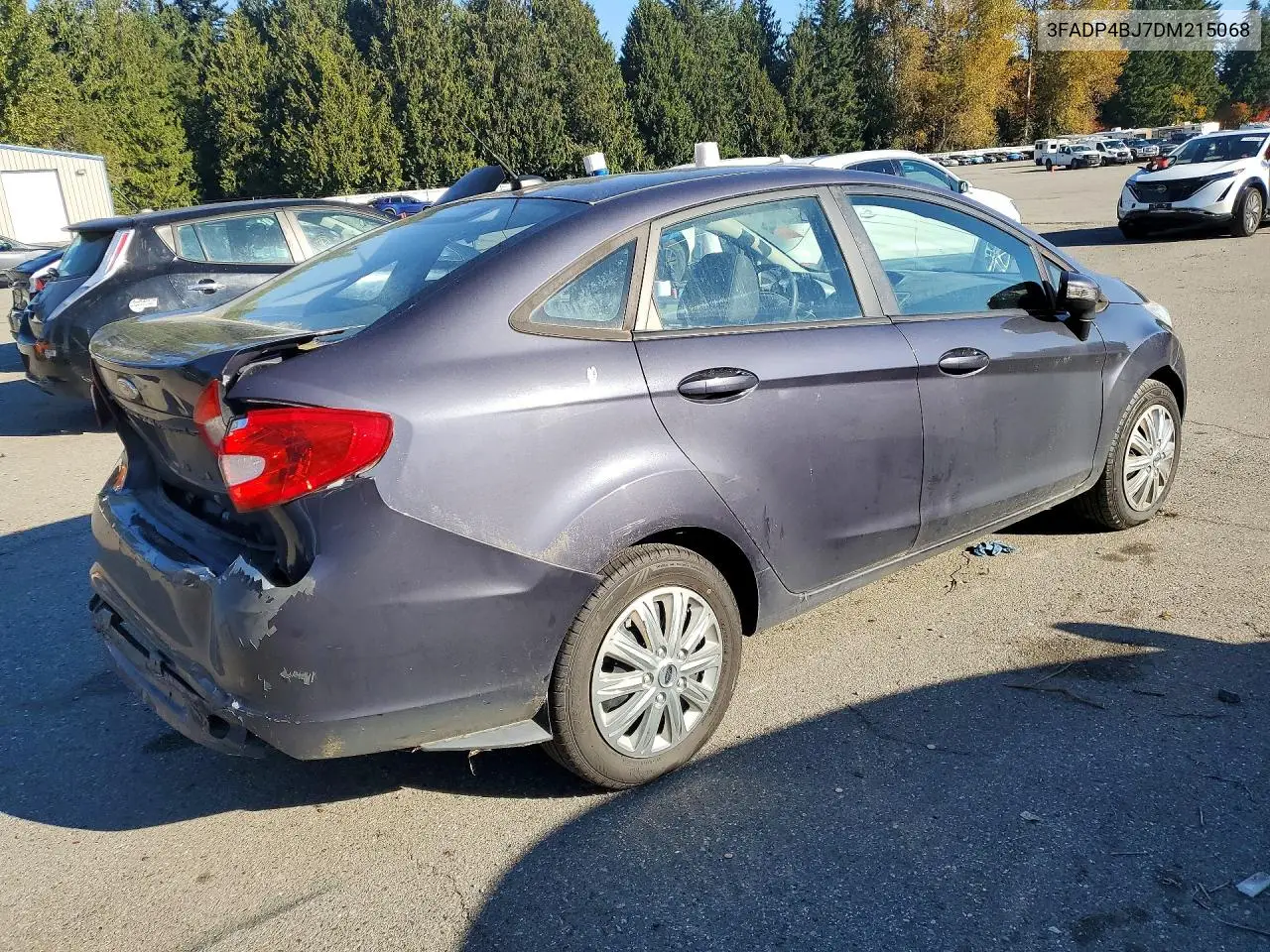 2013 FORD FIESTA VIN 3FADP4BJ7DM215068 — фото 3