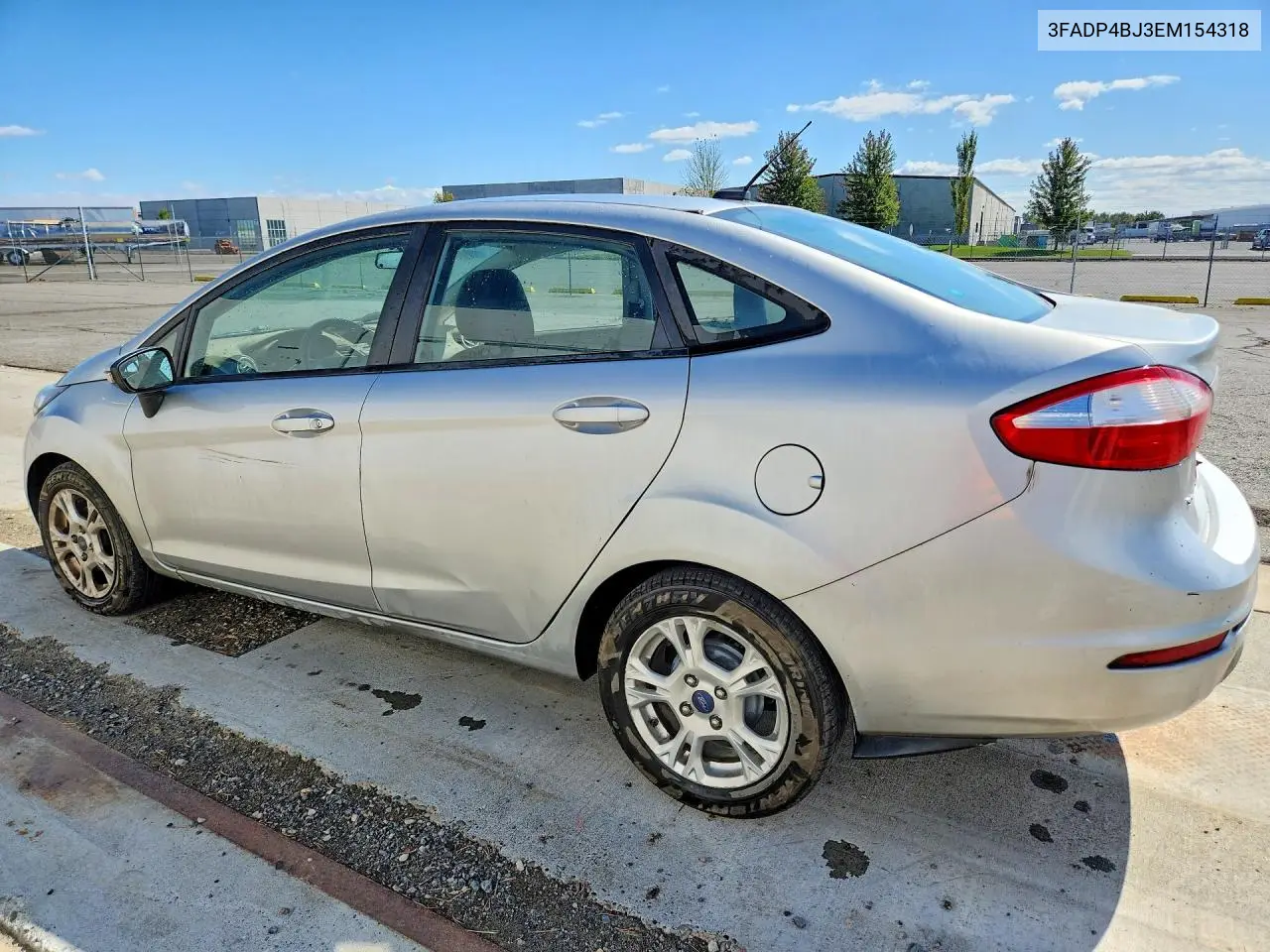 2014 FORD FIESTA VIN 3FADP4BJ3EM154318 — фото 2