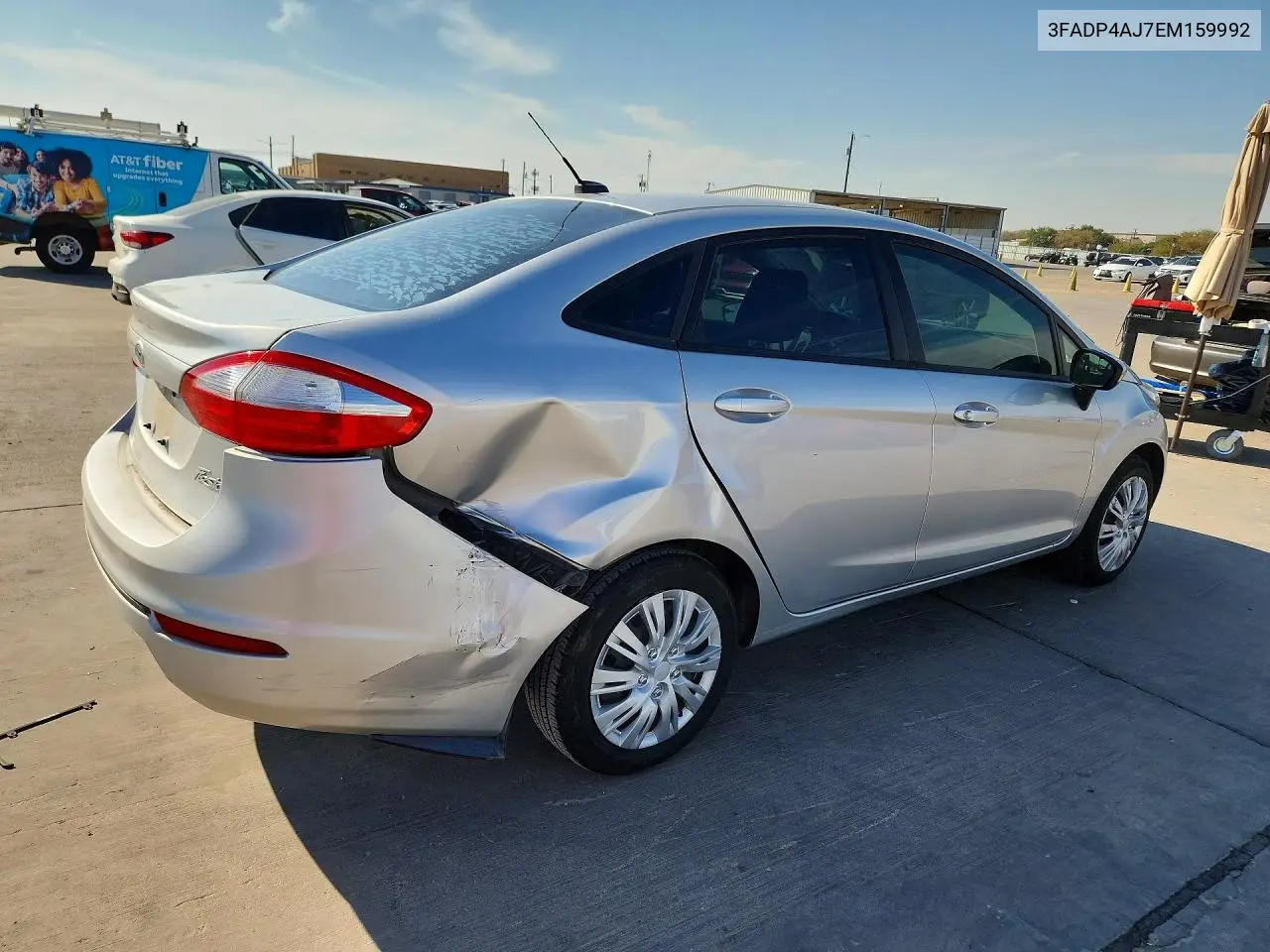 2014 FORD FIESTA VIN 3FADP4AJ7EM159992 — фото 3