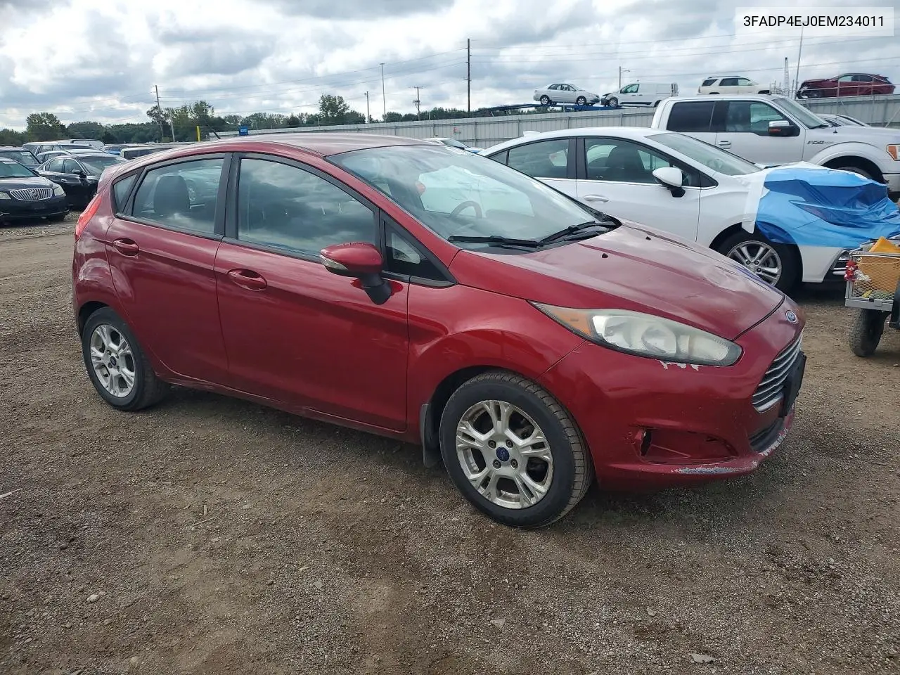 2014 FORD FIESTA VIN 3FADP4EJ0EM234011 — фото 4