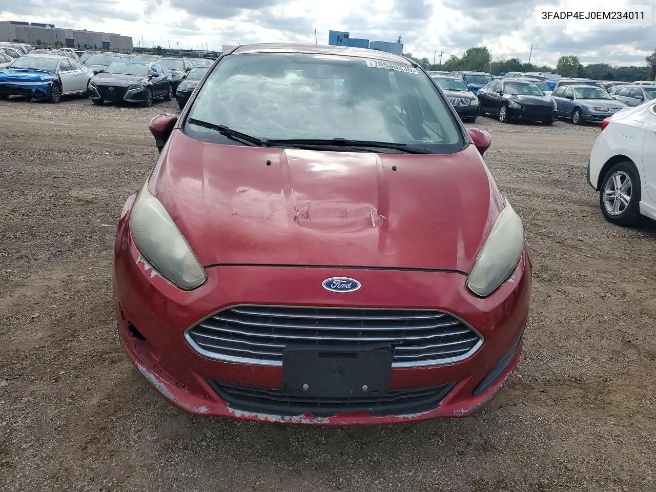 2014 FORD FIESTA VIN 3FADP4EJ0EM234011 — фото 5