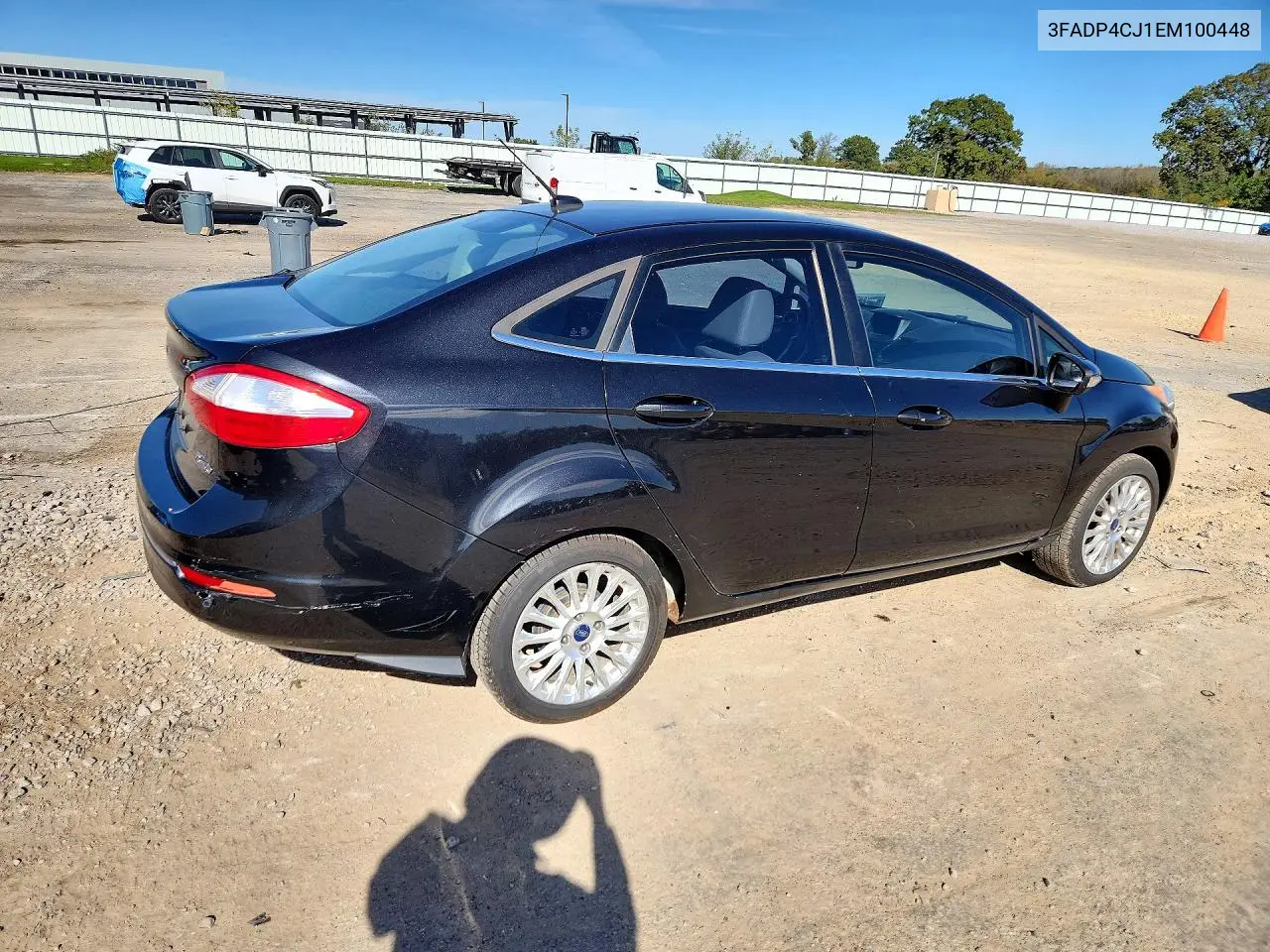 2014 FORD FIESTA VIN 3FADP4CJ1EM100448 — фото 3