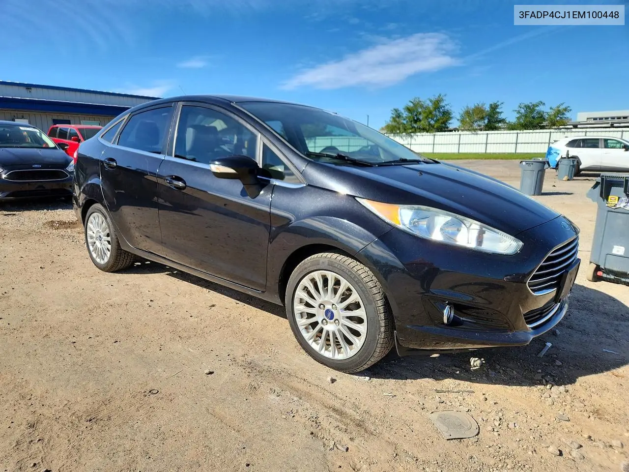 2014 FORD FIESTA VIN 3FADP4CJ1EM100448 — фото 4