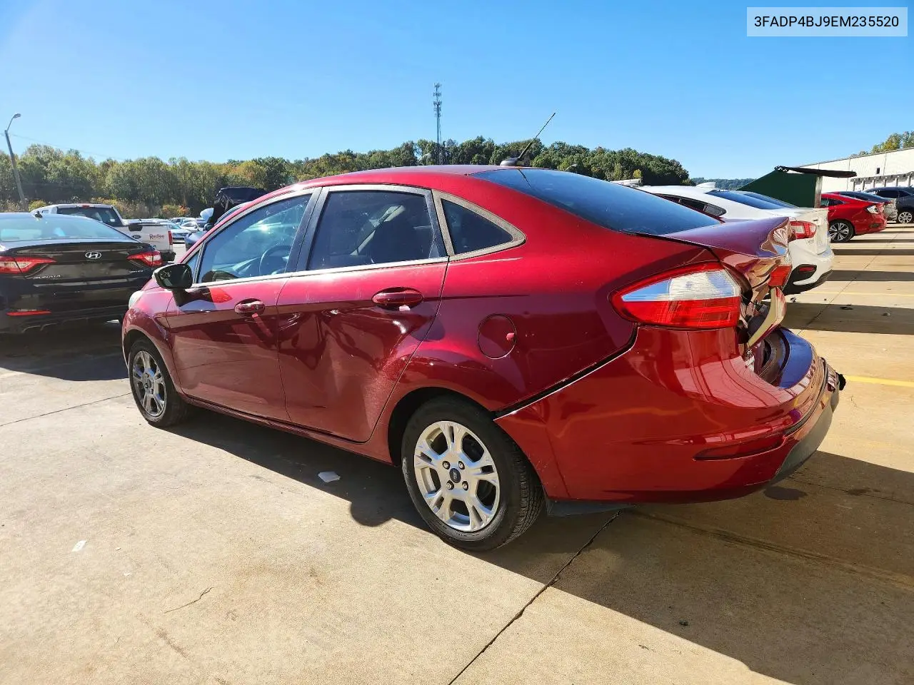 2014 FORD FIESTA VIN 3FADP4BJ9EM235520 — фото 2