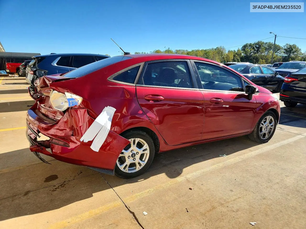 2014 FORD FIESTA VIN 3FADP4BJ9EM235520 — фото 3
