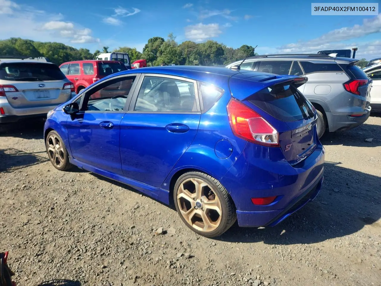 2015 FORD FIESTA VIN 3FADP4GX2FM100412 — фото 2