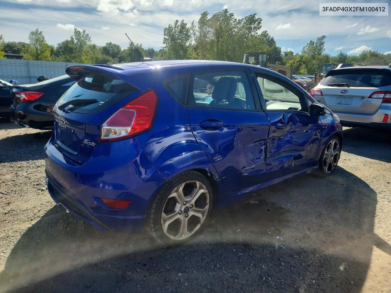 2015 FORD FIESTA VIN 3FADP4GX2FM100412 — фото 3