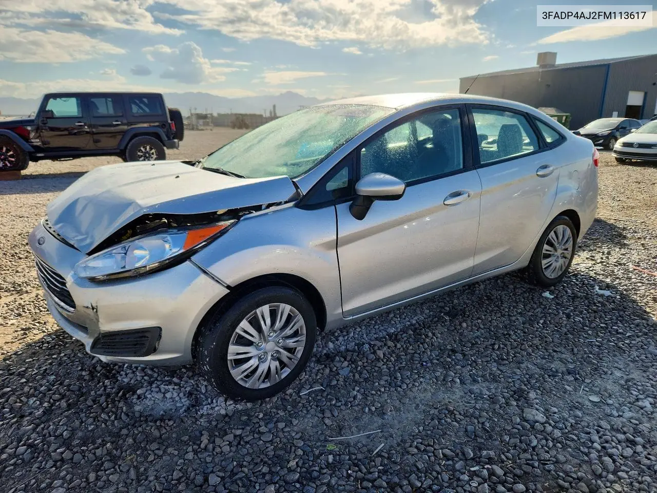 FORD FIESTA 2015, VIN 3FADP4AJ2FM113617