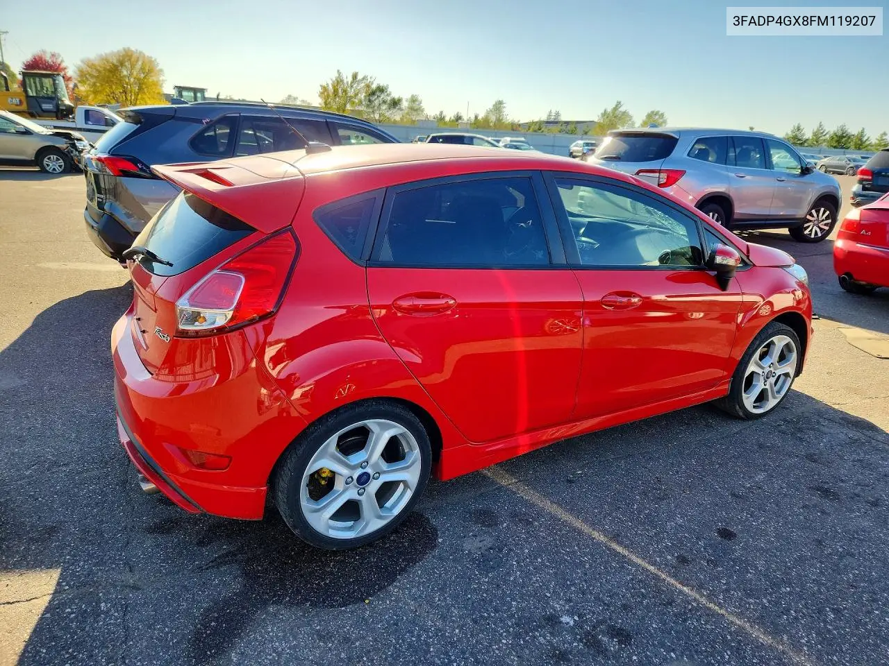 2015 FORD FIESTA VIN 3FADP4GX8FM119207 — фото 3