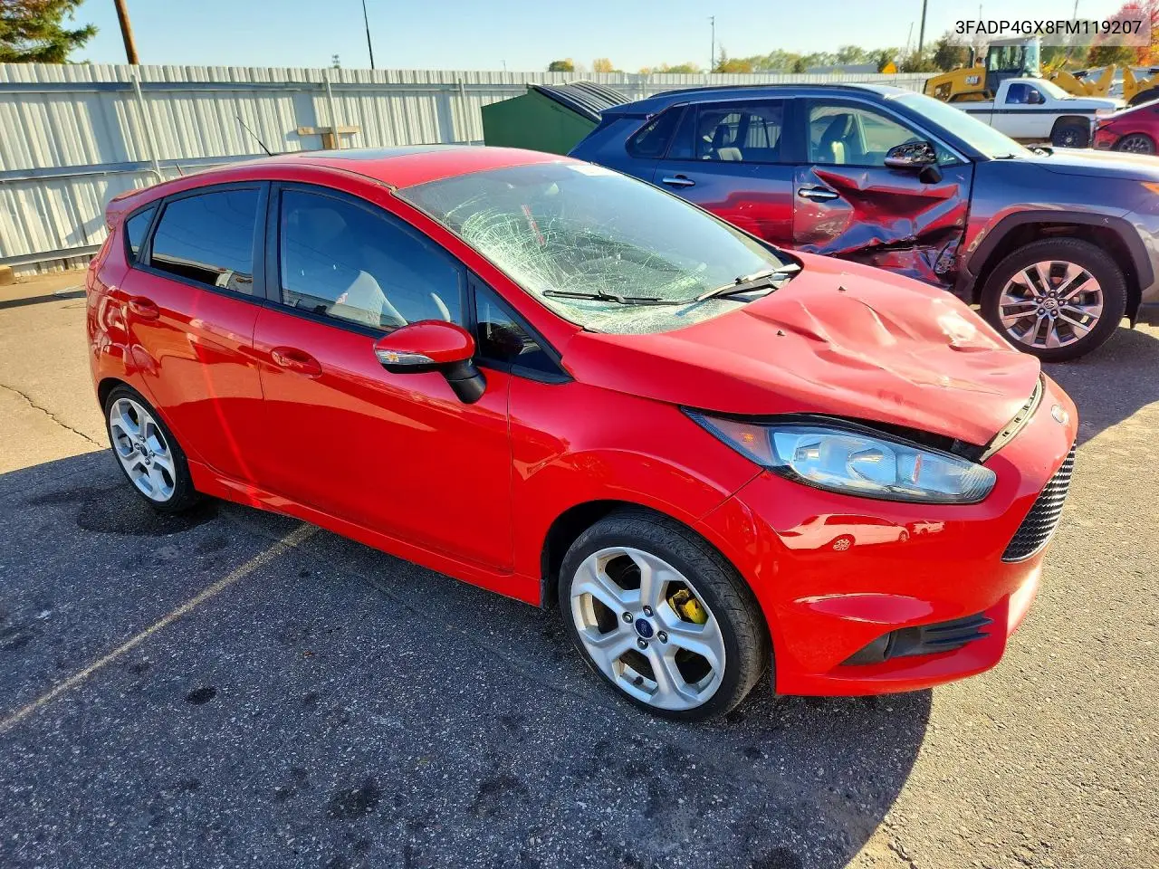2015 FORD FIESTA VIN 3FADP4GX8FM119207 — фото 4