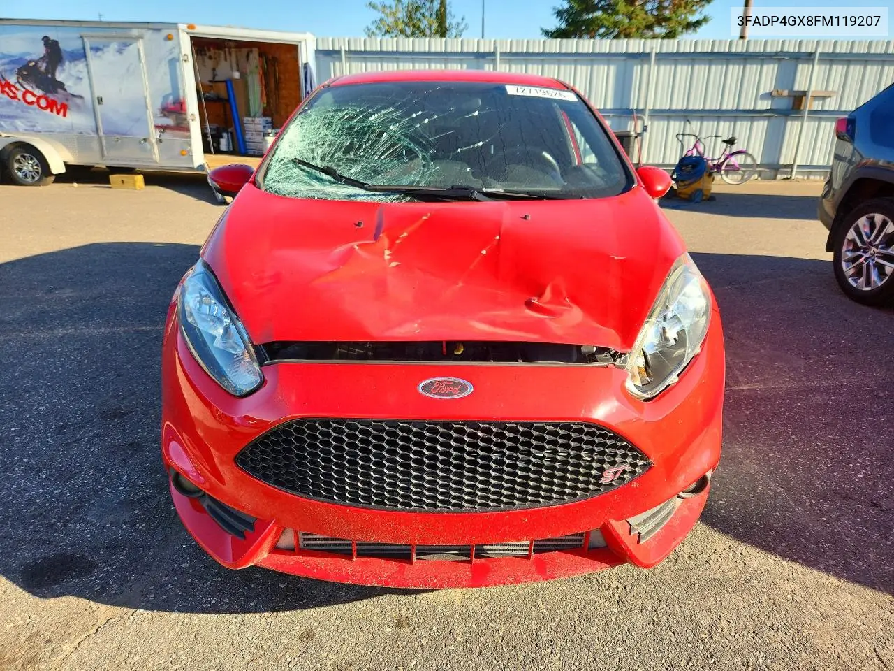 2015 FORD FIESTA VIN 3FADP4GX8FM119207 — фото 5