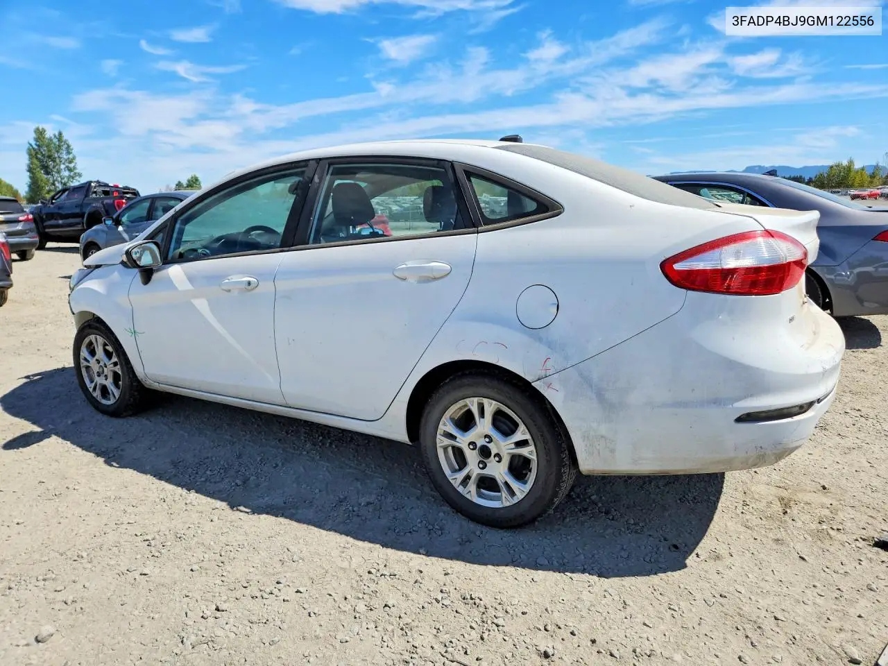 FORD FIESTA 2016, VIN 3FADP4BJ9GM122556