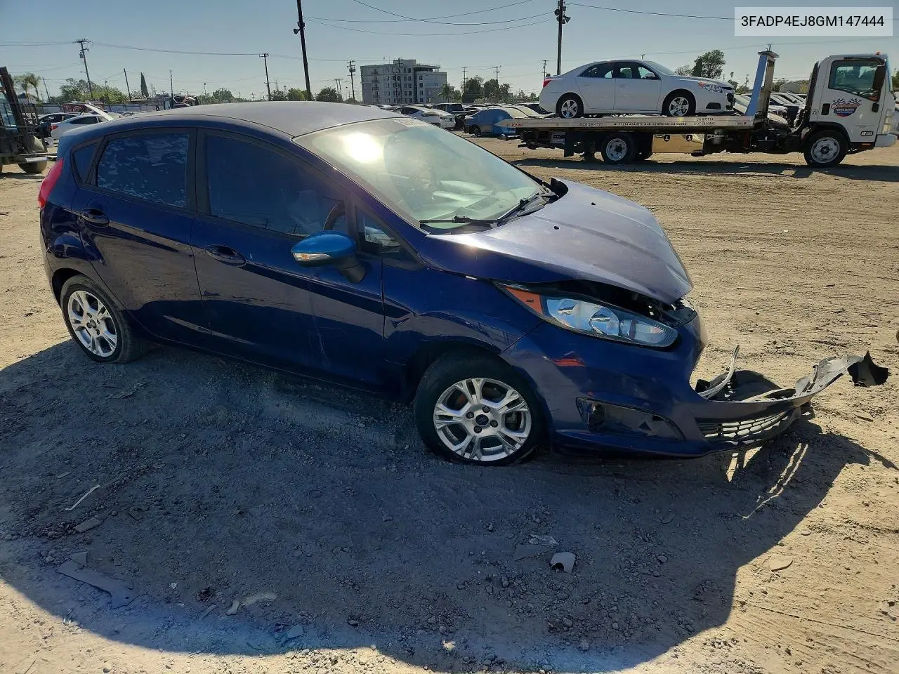 2016 FORD FIESTA VIN 3FADP4EJ8GM147444 — фото 4