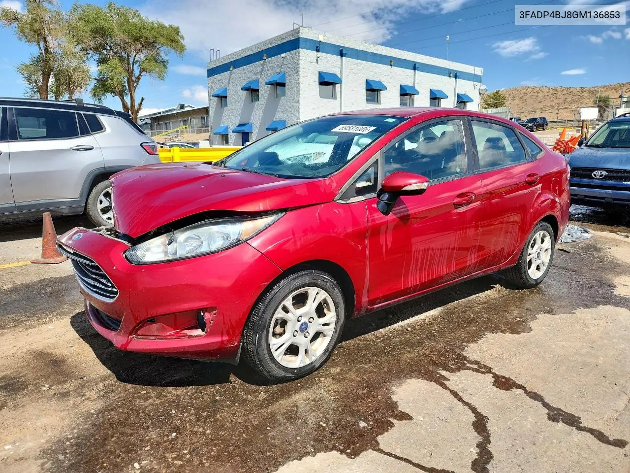 FORD FIESTA 2016, VIN 3FADP4BJ8GM136853