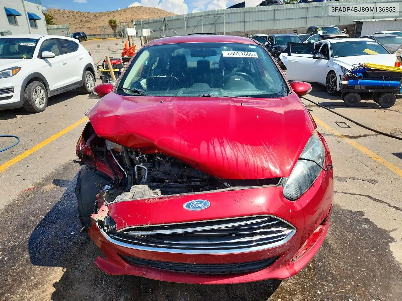 2016 FORD FIESTA VIN 3FADP4BJ8GM136853 — фото 5