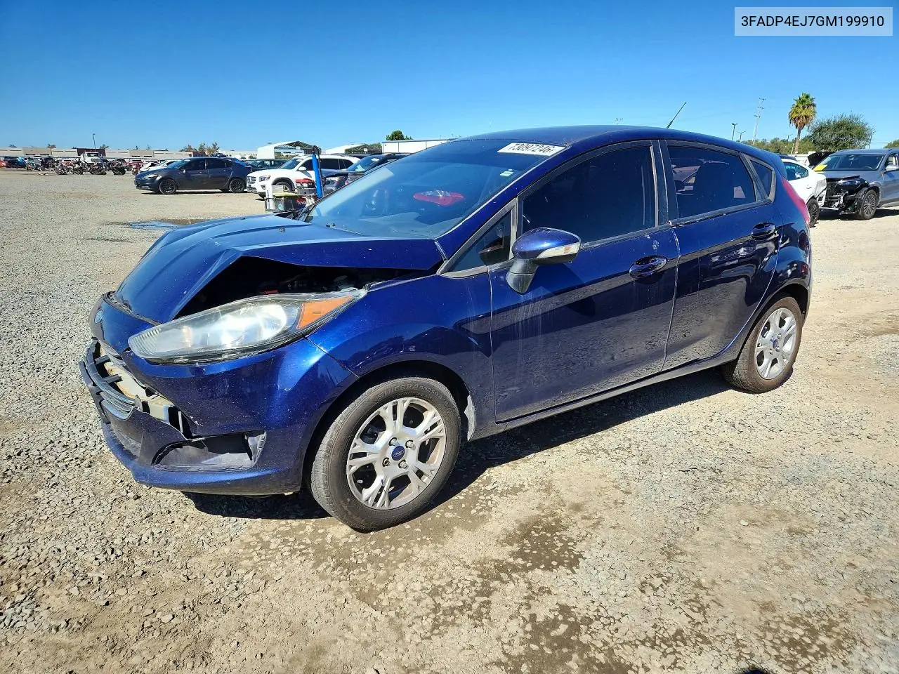 FORD FIESTA 2016, VIN 3FADP4EJ7GM199910