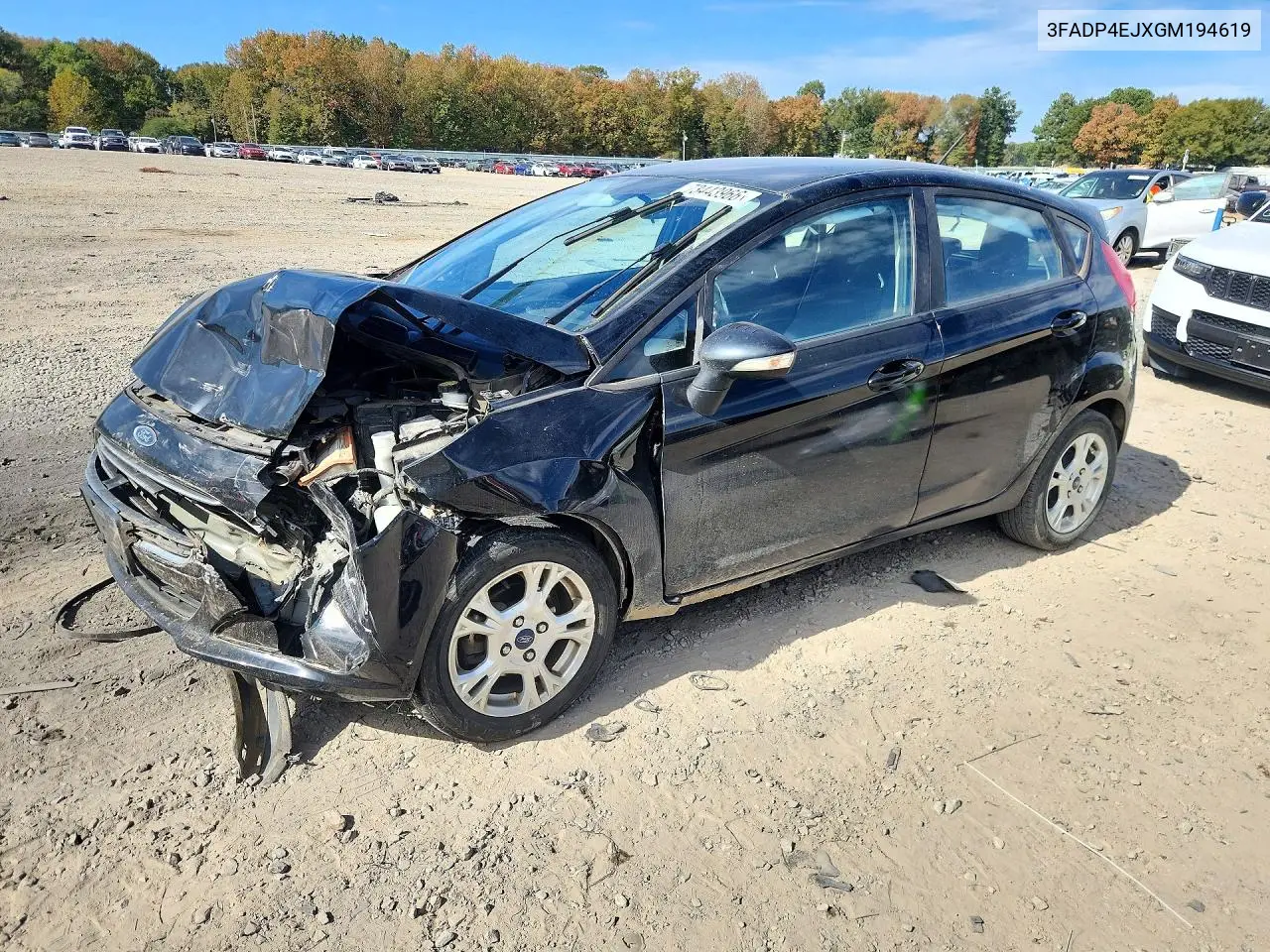 FORD FIESTA 2016, VIN 3FADP4EJXGM194619