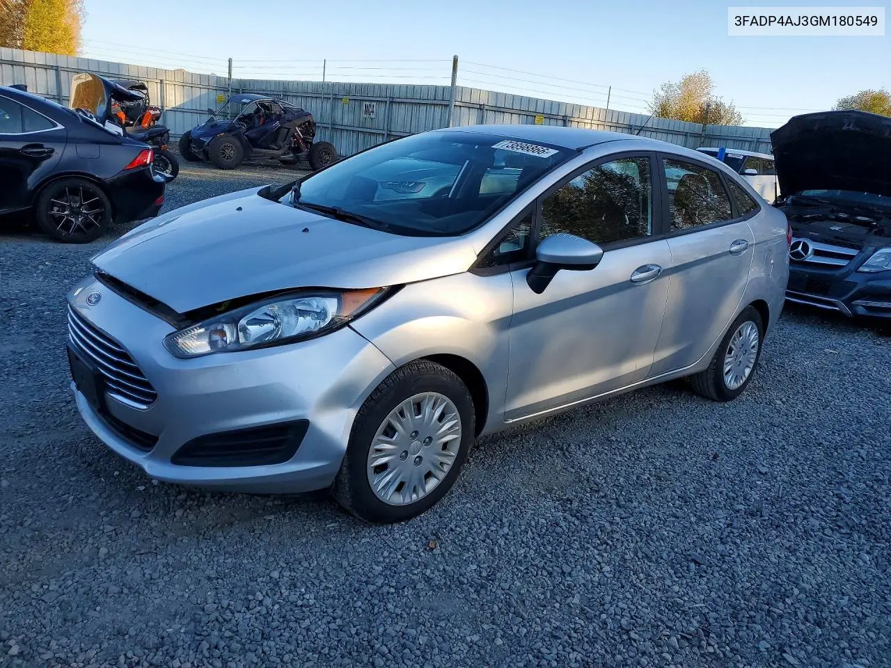 FORD FIESTA 2016, VIN 3FADP4AJ3GM180549