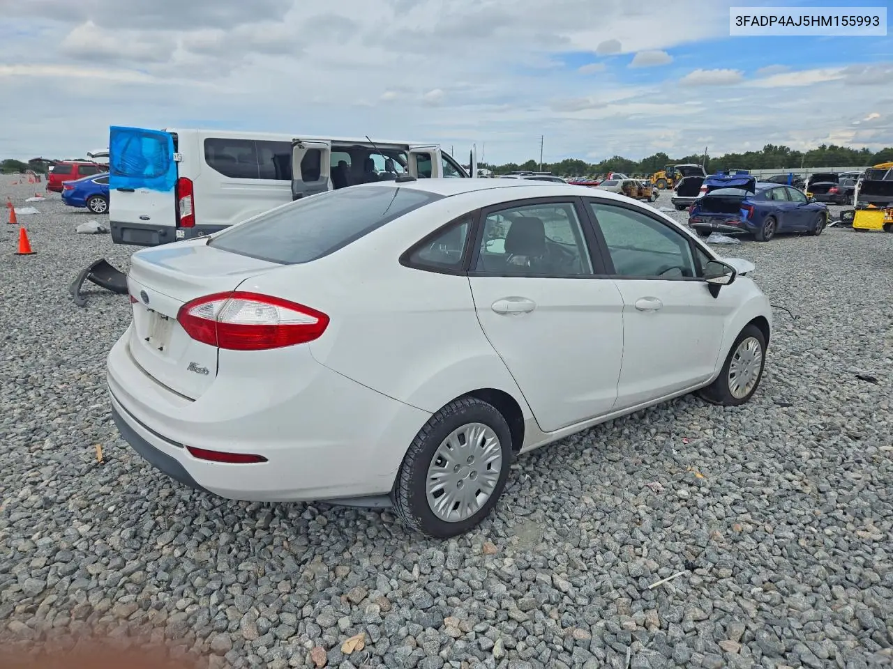 2017 FORD FIESTA VIN 3FADP4AJ5HM155993 — фото 3