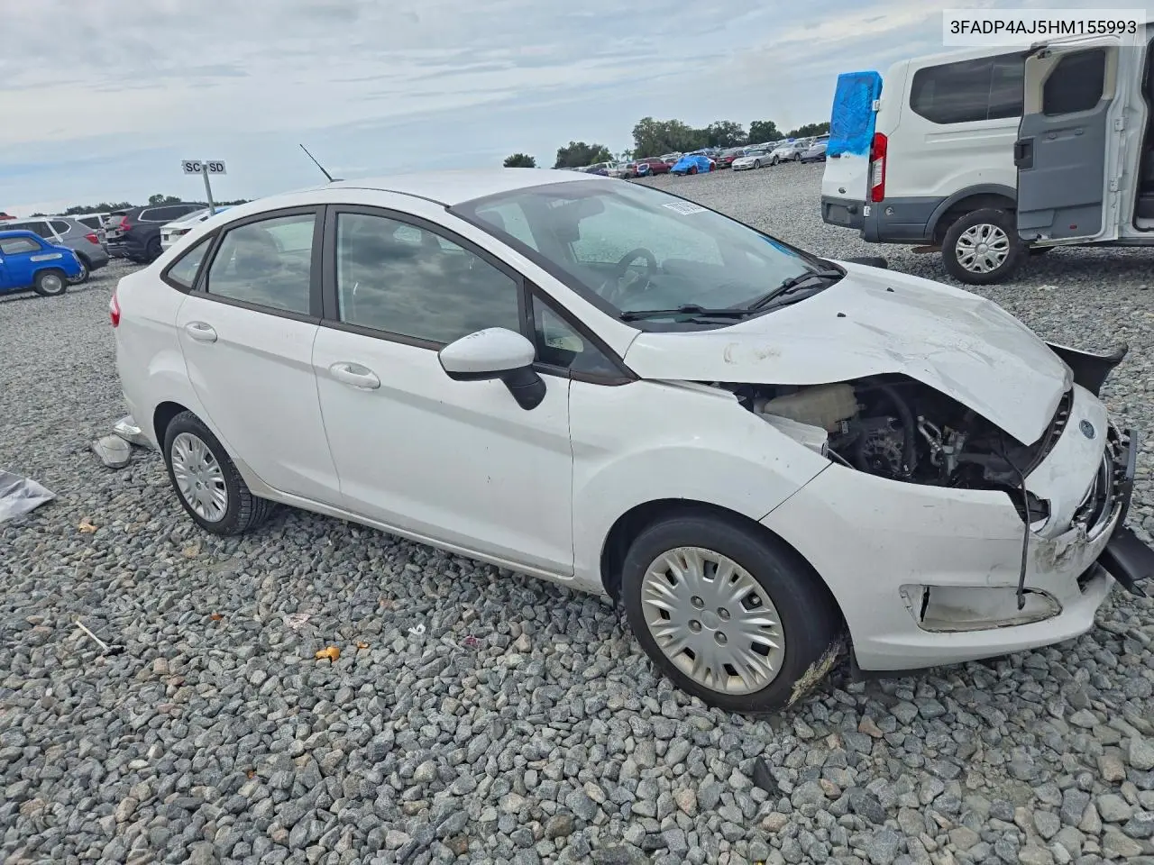 2017 FORD FIESTA VIN 3FADP4AJ5HM155993 — фото 4