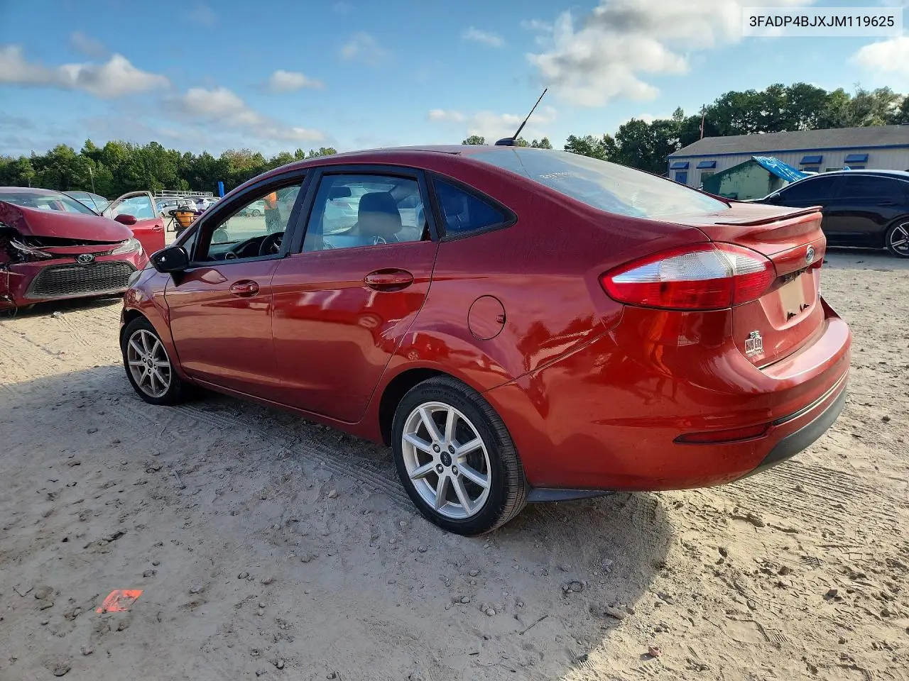 2018 FORD FIESTA VIN 3FADP4BJXJM119625 — фото 2